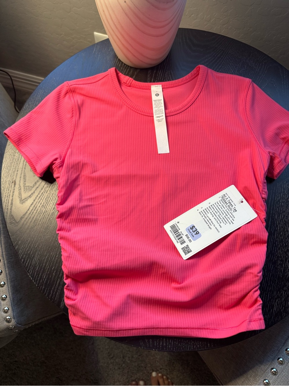 AUTHENTIC. Lululemon. All it takes rubbed tee. Size 4